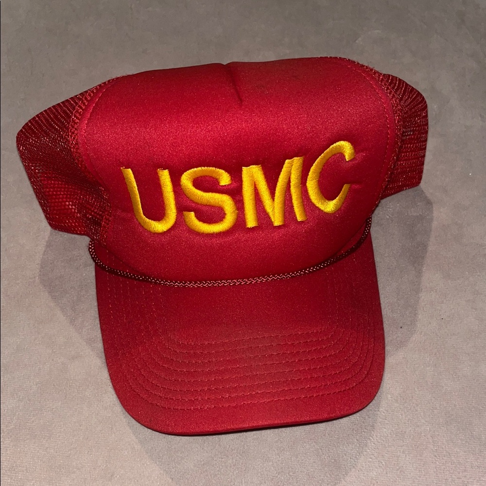 Vintage USMC Mesh Trucker Rope Snapback Hat